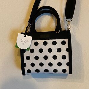 kate spade Black and White Polka Dot Satchel